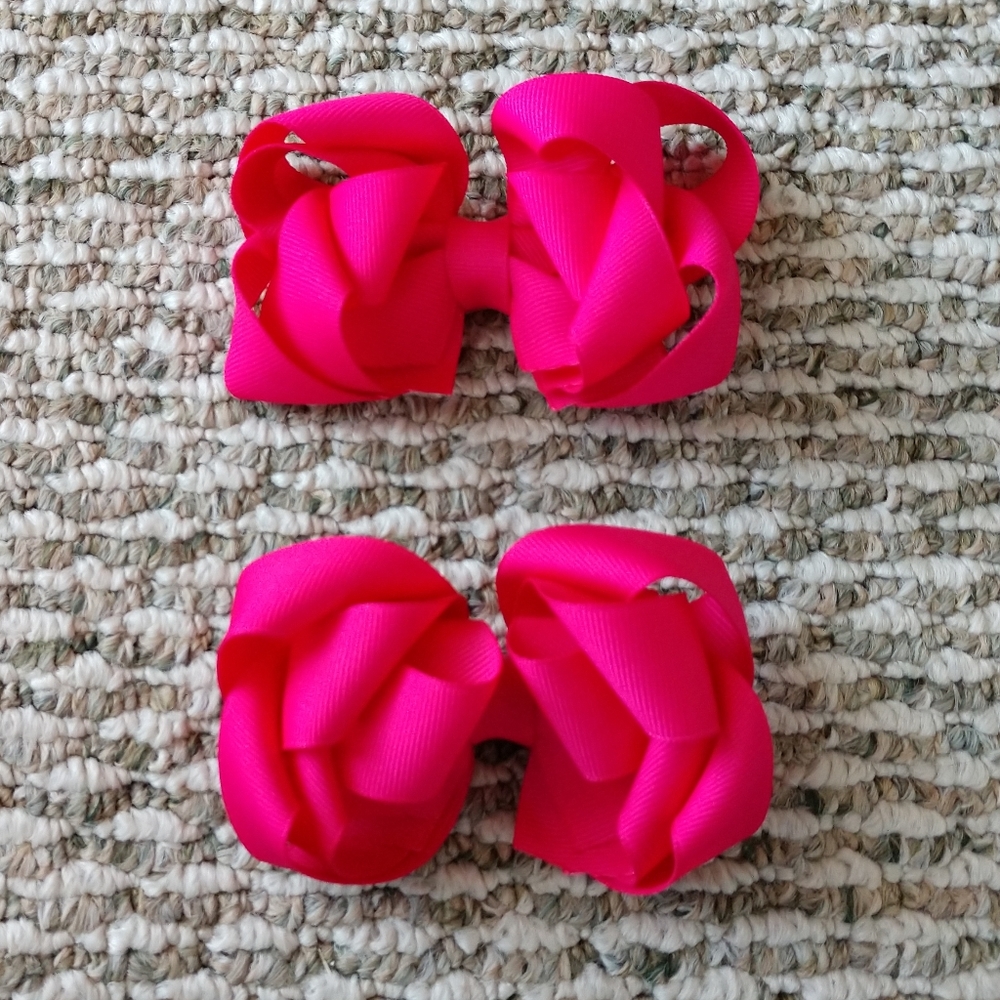 Girl's Pink Pigtail Bows